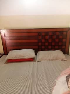 double bed with mattress 4 month used