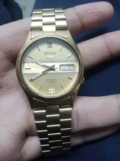 Seiko 5 original golden watch.