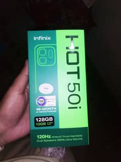 infinix hot 50i new 12/128 box pack