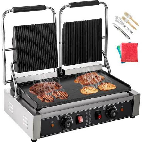 High-Quality Commercial Panini Press Machine for Sandwiches & Grilling 2