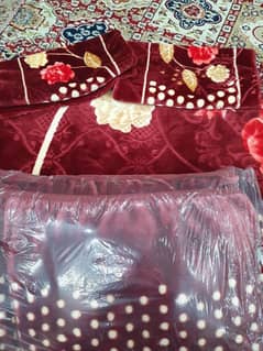 velvet bed sheet set with blanket