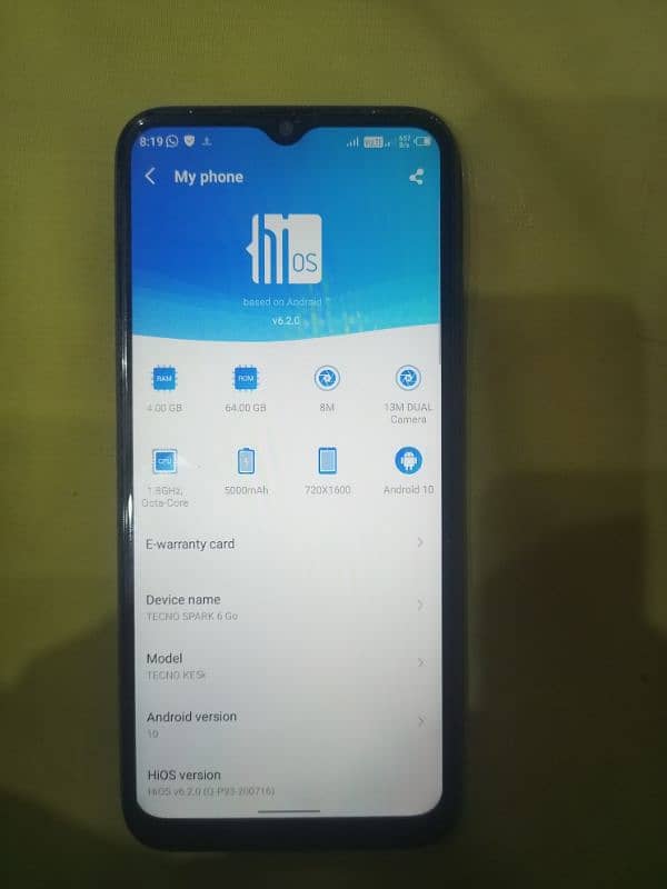 RS 11000. Tecno Spark 6Go 4 64 GB 3