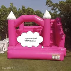 trampoline jumping castle slide