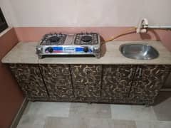 Kitchen Cabinets With Marble & Sink Stove Free