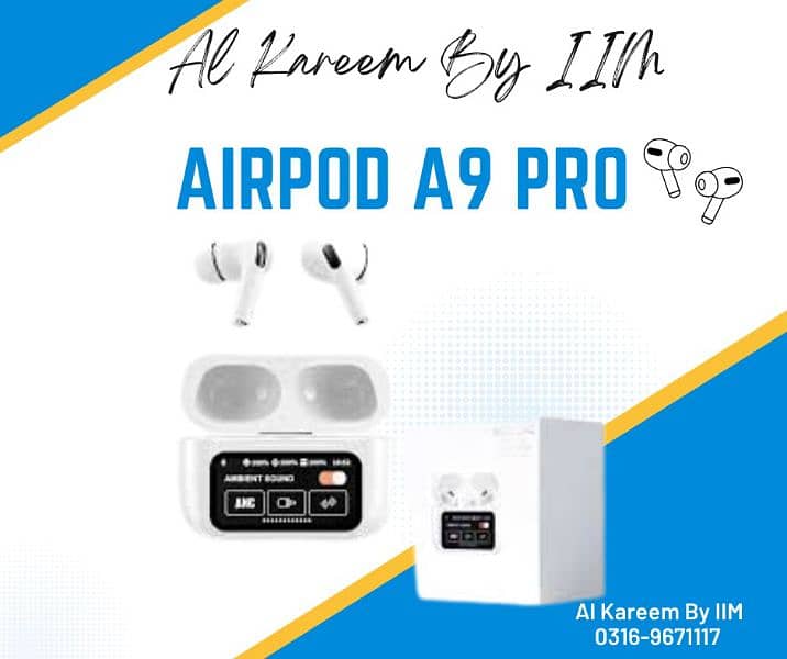 airpods A9 pro touch control wireless headphones 2