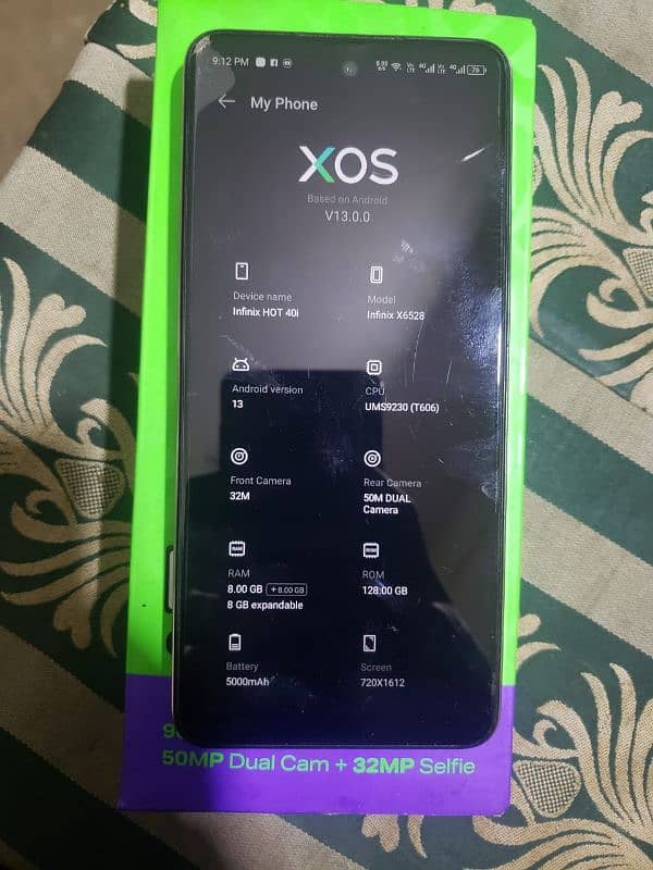 Infinix Hot 40i 8+8 Ram Rom 128 New 3