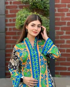 Stunning Printed Women's Stitched Shirt & Trouser Set