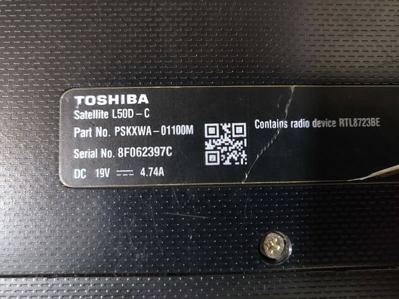 Toshiba core i7-6th gen 7