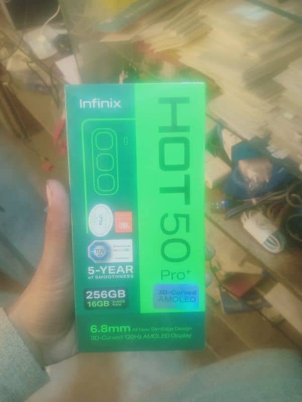 infinix Hot 50 pro plus box pack 1