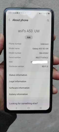 samsung a53 5G Neat Condition