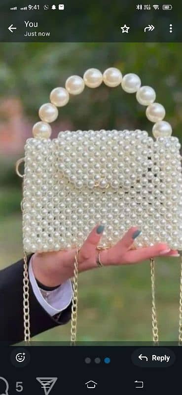 Pearls and crystal bags 0