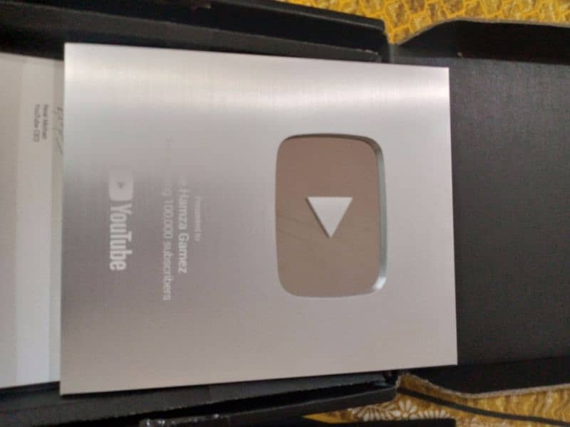 YouTube Silver PlayButton 0