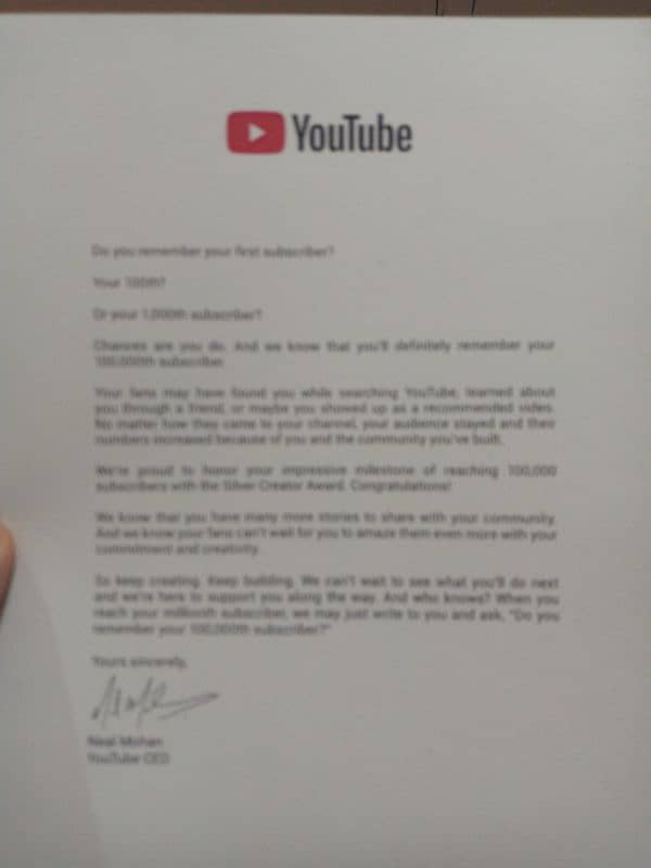 YouTube Silver PlayButton 3