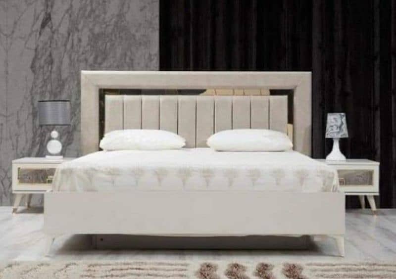 Bed / bed set / king size bed / wooden bed / double bed / poshish bed 4