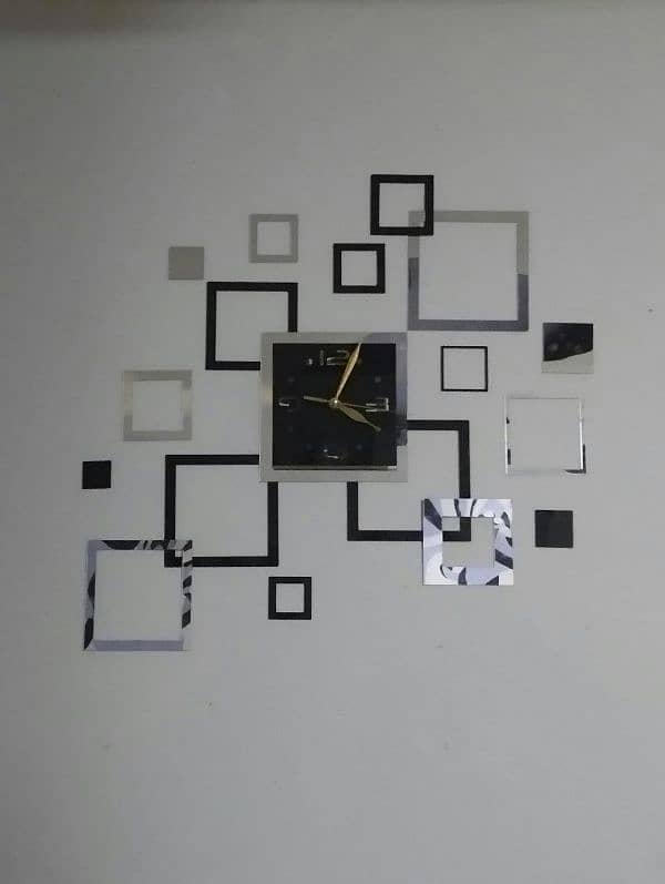 Stylish 3D wall clock 4