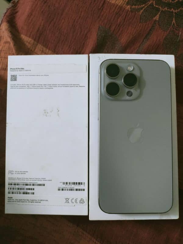 I Phone 15 Pro Max 256 GB Non PTA 1