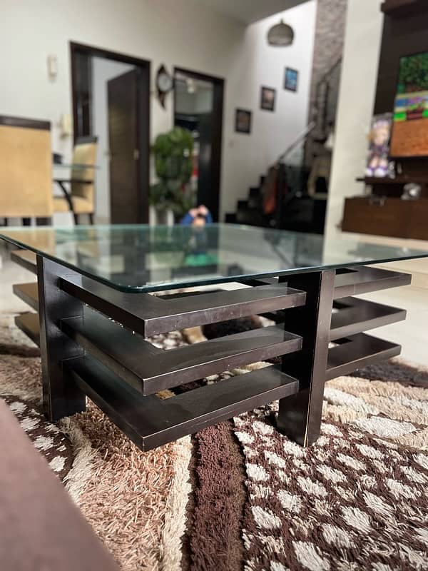 2 year used sofa with table 2