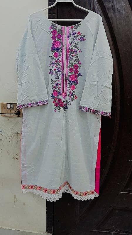 2 PC embroidered khaddar khaadi suit 2