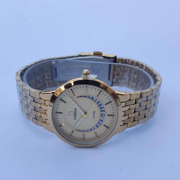 Men's Quartz Round Stainless steel Watch 2