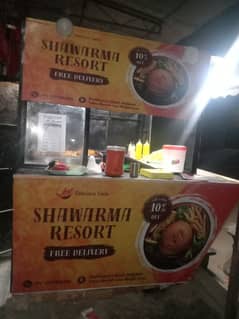 shawarma counter with hot plate for sale