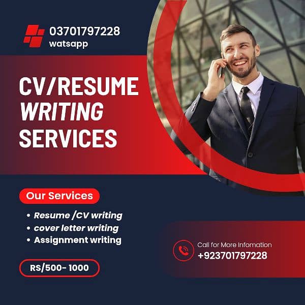 Resume/CV writing services in RS/500-1000 0