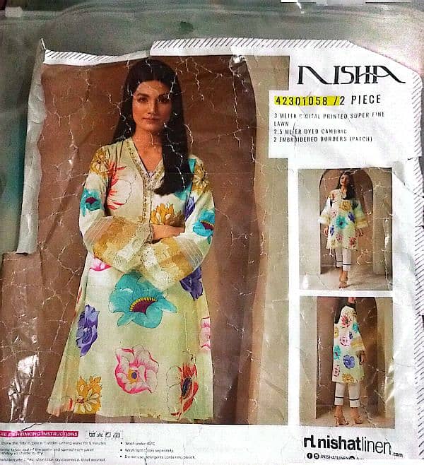 Nishat Dresses | unstitched suit | original branded nishat Dresses 1