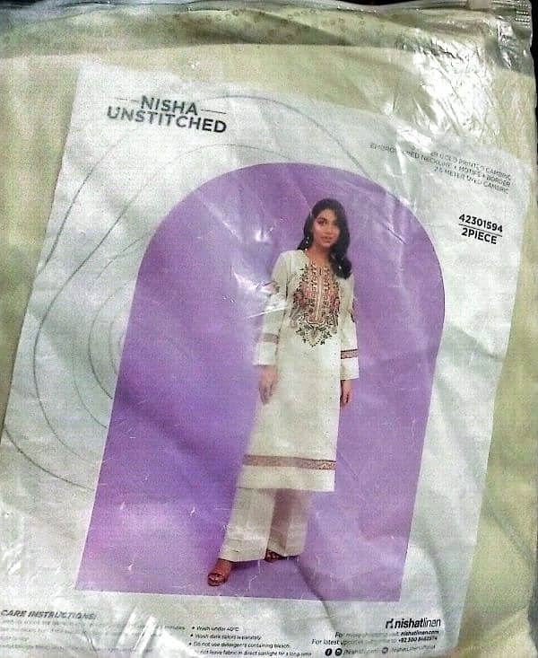 Nishat Dresses | unstitched suit | original branded nishat Dresses 2