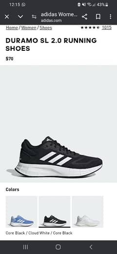 Brand New Adidas Duramo Sports Shoes