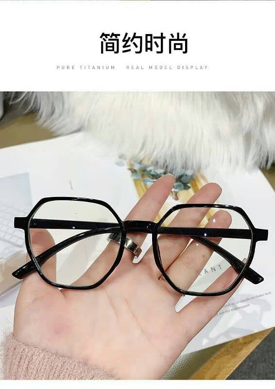 Black artificial glasses 1