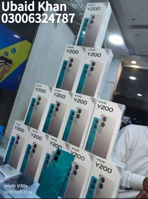 vivo y200 16/256 On installments Qiston per multan Rabta number id mai 2