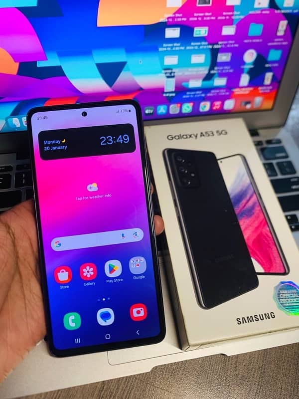 SAMSUNG GALAXY A53 5G WITH BOX OFFICIAL PTA 0