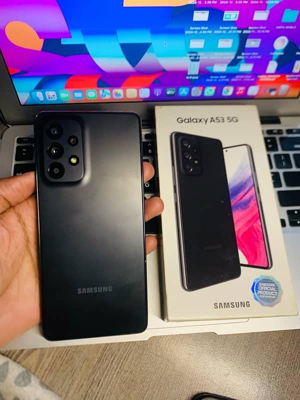 SAMSUNG GALAXY A53 5G WITH BOX OFFICIAL PTA 8