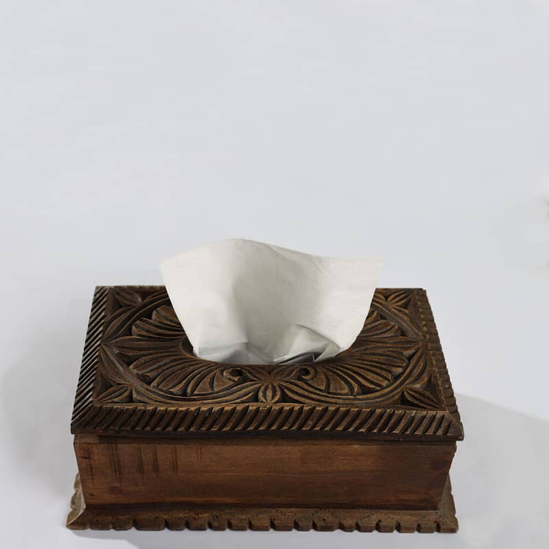 Swati Hand Carving Tissue Box 0