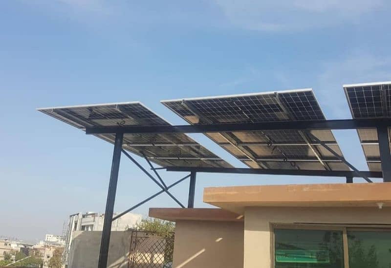 A130 Solar inverter panels elevated structure goodworkcall 03001117818 0