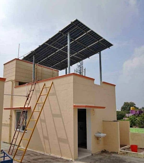 A130 Solar inverter panels elevated structure goodworkcall 03001117818 1