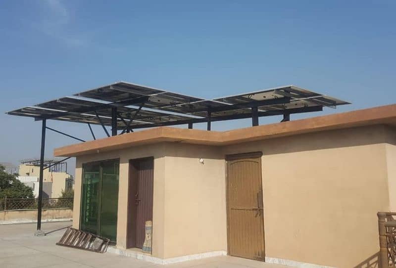 A130 Solar inverter panels elevated structure goodworkcall 03001117818 2