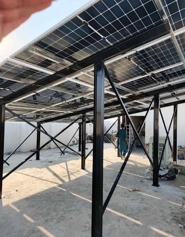 A130 Solar inverter panels elevated structure goodworkcall 03001117818 3