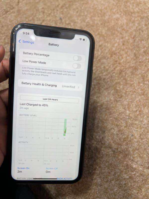 iphone 11 factory unlock 255 GB just battery change 7