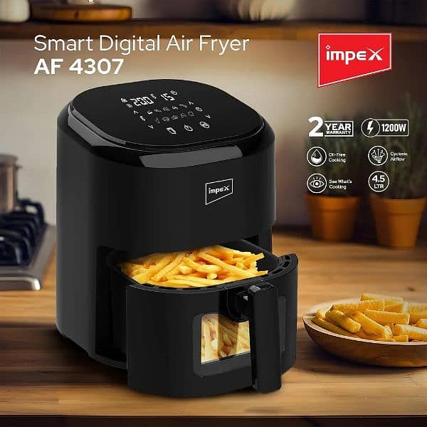 Impex AF 4307 Air Fryer With Adjustable Temperature Control 1