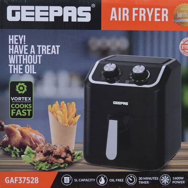 Geepas Air Fryer GAF37528 1600W, 5L 1