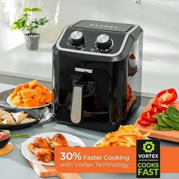 Geepas Air Fryer GAF37528 1600W, 5L 3