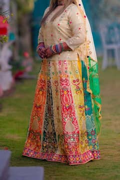 mehndi bridal dress