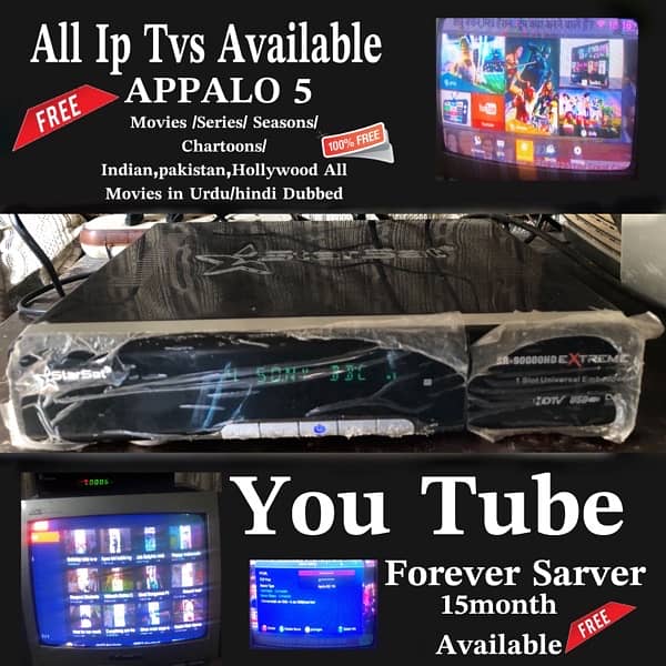 SR-90000 Extreme HD Brand New Receiver Appalo 5 Iptvs Etc. 0