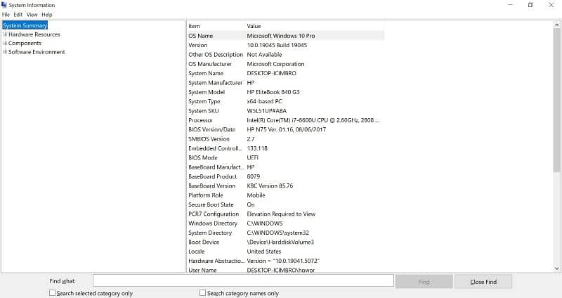 HP Elitebook 840 G3 corei7 5th Generation 10