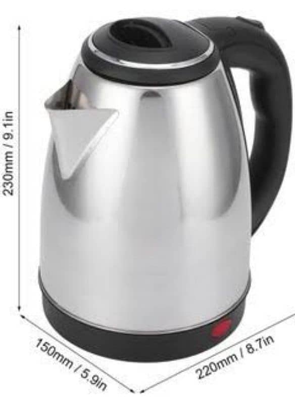 JIHAM ELECTRIC KETTLE | 2.0L MAX CAPACITY 1