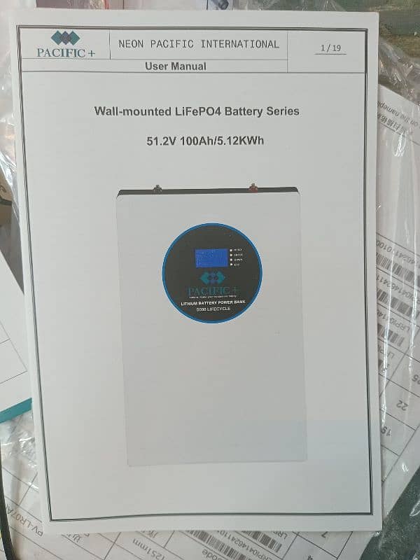 PACIFIC lithium ion battery 48v, 100amph 5