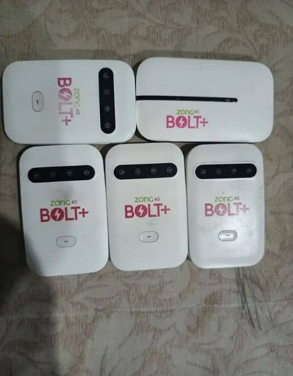 Jazz 4G , Zong 4G bolt+ and Zong 4G wifi devices 2