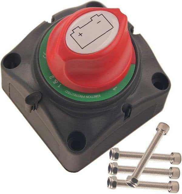 Dual Battery Selector Switch 1-2-Both-Off Selector 0