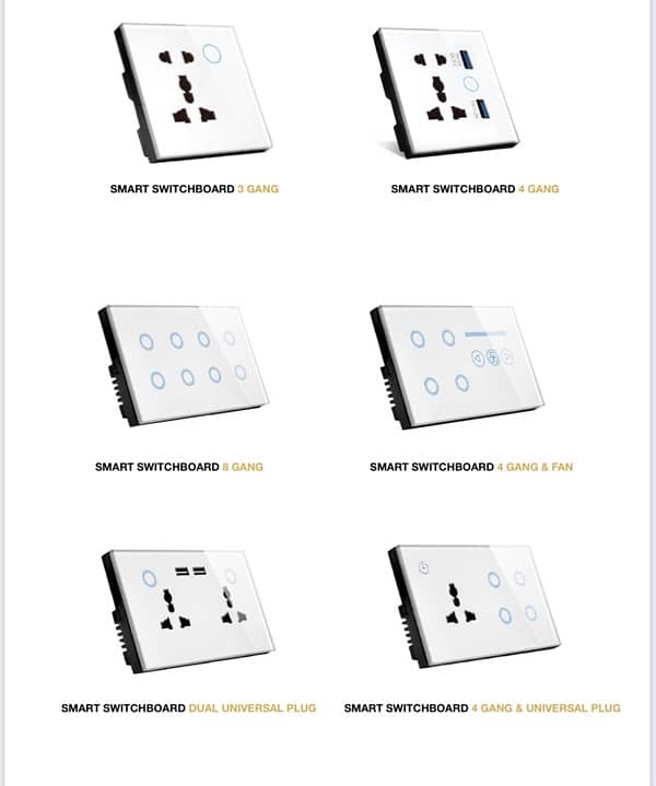 Smart touch screen switch board + mobile control 1