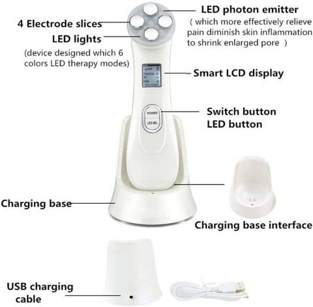 5 in 1 Face Lift Device Skin Tightening Machine for Wrinkle 2